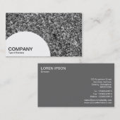 Halbrund-Platte - Granit Visitenkarte (Vorne/Hinten)