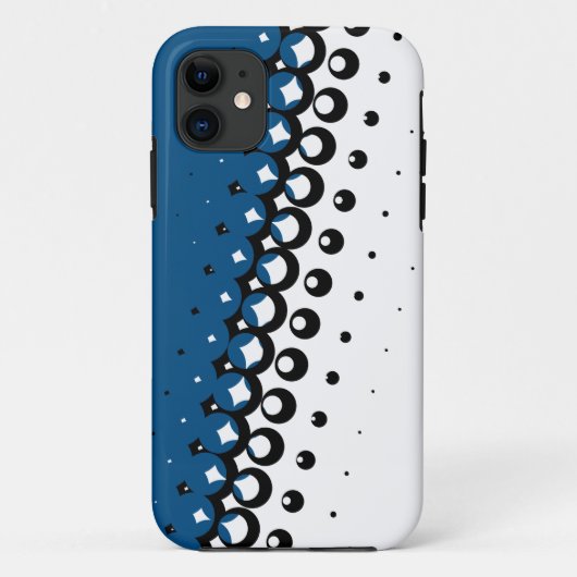 Halbschatten-Elfenbein (blauer) iPhone Kasten Case-Mate iPhone Hülle (Rückseite)