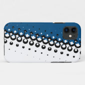 Halbschatten-Elfenbein (blauer) iPhone Kasten Case-Mate iPhone Hülle (Rückseite (Horizontal))