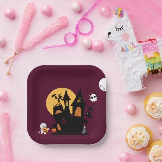 Halbscheibe für Themenpapier Pappteller (Party)