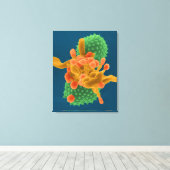 Halbschimmelpilz, gehobelt leinwanddruck (Insitu (Holzboden))