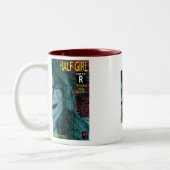 Halbschrift Zweifarbige Tasse (Links)