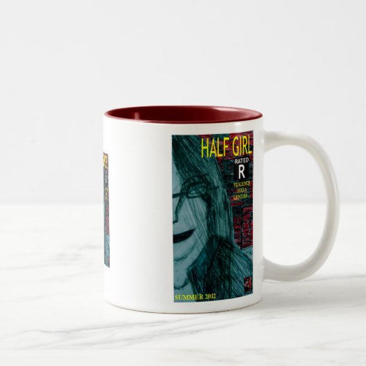 Halbschrift Zweifarbige Tasse (Rechts)