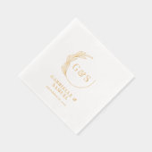 Halbschurf-Blattgold-Folie Servietten Mit Folie (Rechts)