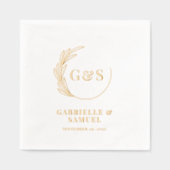 Halbschurf-Blattgold-Folie Servietten Mit Folie (Vorderseite)