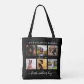 Halbschwarz Halbweiß Elegent Erste Mütter Tag Tasche (Rückseite)