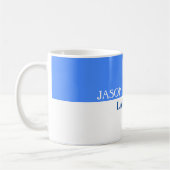Halbschwarz halbweiß personalisieren kaffeetasse (Links)