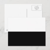 Halbschwarz Postkarte (Vorne/Hinten)