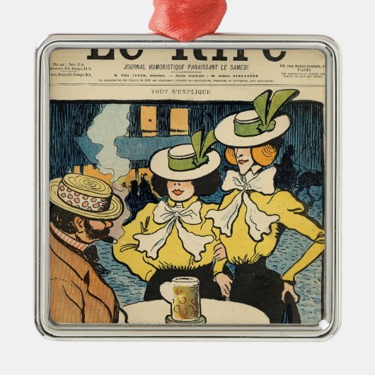 Halbschwestern Ornament Aus Metall (Vorne)