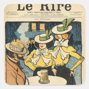 Halbschwestern Quadratischer Aufkleber