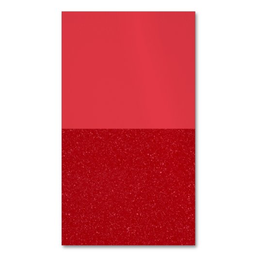 Halbspeckle Tomato-Red Magnet Card - Anpassbar (Vorderseite Vertikal)