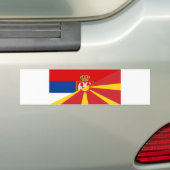Halbsymbol für Serbia macedonia Autoaufkleber (Auf Auto)