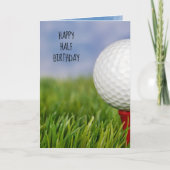 Halbtagsgolfball Karte (Vorderseite)