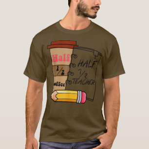 Halbtagskaffee Halbtagslehrerin gibt Frauen T-Shirt