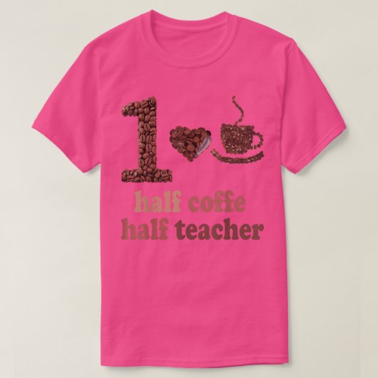 Halbtagskaffee Halbtagsspenden T-Shirt (Design vorne)