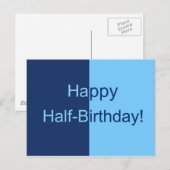 Halbtagskarte Postkarte (Vorne/Hinten)