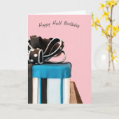 Halbtagskuchen Karte (Gelbe Blume)