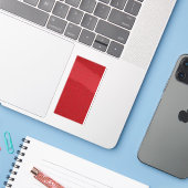 Halbtextur Tomato Red Vinyl Decal - Anpassbar Aufkleber (Laptop mit iPhone)