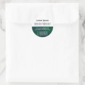 Halbtextur und Weiß 02 Business / Profil Runder Aufkleber (Tasche)