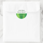 Halbtextur und Weiß 07 Business / Profil Runder Aufkleber (Tasche)