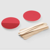 Halbtexturierte Tomate Red Custom Hand Set of Fans Fächer (Non-assembled)