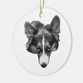Halbton-Freudengesicht Keramik Ornament (Links)