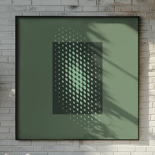 Halbton-Glow-Retro-Art Poster