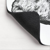Halbton-Muse, festlicher Schreibtisch Mousepad (Ecke)