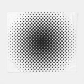 Halbton-Musterpunkt modern Retro Fleecedecke (Vorderseite (Horizontal))