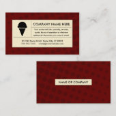 Halbtoneiscreme Visitenkarte (Vorne/Hinten)