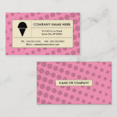 Halbtoneiscreme Visitenkarte (Vorne/Hinten)