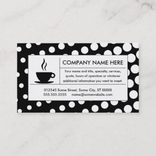 Halbtonkaffee Visitenkarte