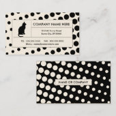 Halbtonkatze Visitenkarte (Vorne/Hinten)