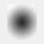 Halbtonmuster Punkt modernes Retro Fleecedecke (Vorderseite)