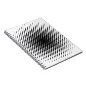 Halbtonmuster Punkt modernes Retro Notizblock (Rechte Seite)