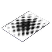 Halbtonmuster Punkt modernes Retro Notizblock (Linke Seite)