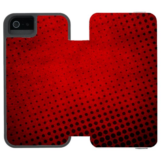 Halbtonmusterhintergrund Incipio iPhone Geldbeutel-Hülle (Folio Geöffnet)