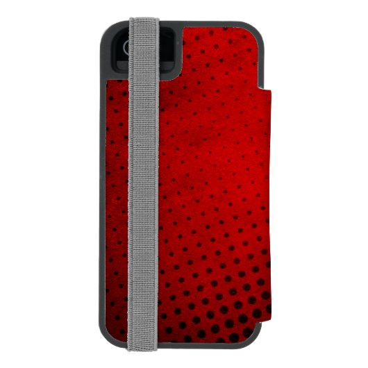 Halbtonmusterhintergrund Incipio iPhone Geldbeutel-Hülle (Folio Rückseite)