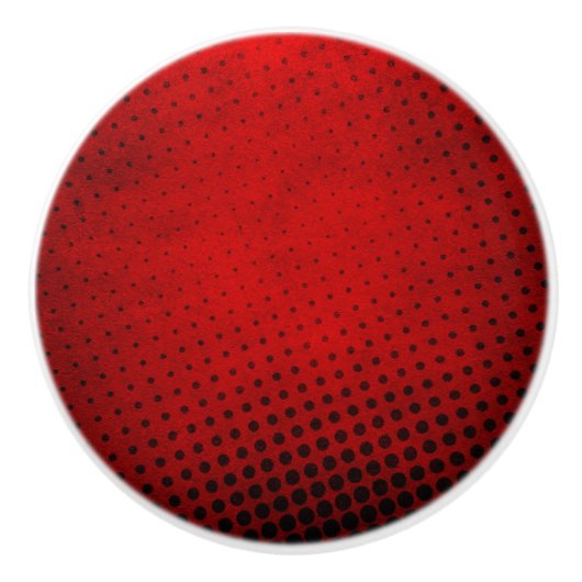 Halbtonmusterhintergrund Keramikknauf (Vorderseite)