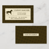 Halbtonpferd Visitenkarte (Vorne/Hinten)