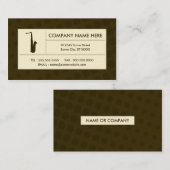 HalbtonSaxophon Visitenkarte (Vorne/Hinten)