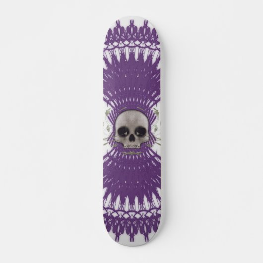 Halbtonschädel u. Radialgraphiken: Skateboard (Vorne)
