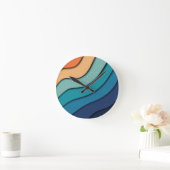 Halbtonschnitt Runde Wanduhr (Zuhause)