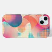 Halbtransparente Formen und Punktmuster Case-Mate iPhone Hülle (Rückseite (Horizontal))