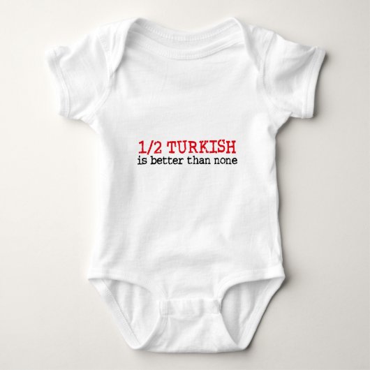 Halbtürkisch Baby Strampler (Vorderseite)