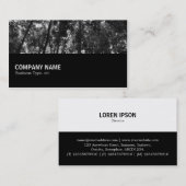 Halbweg 0101 - Holzlandekanopie 01 BW Visitenkarte (Vorne/Hinten)