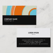 Halbweg 0114 - Farbiger Kreis 03 Visitenkarte (Vorne/Hinten)