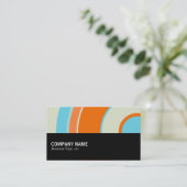 Halbweg 0114 - Farbiger Kreis 03 Visitenkarte (Stehend Vorderseite)