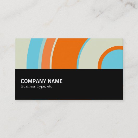 Halbweg 0114 - Farbiger Kreis 03 Visitenkarte (Vorderseite)