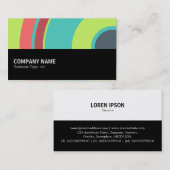 Halbweg 0114 - Farbiger Kreis 04 Visitenkarte (Vorne/Hinten)